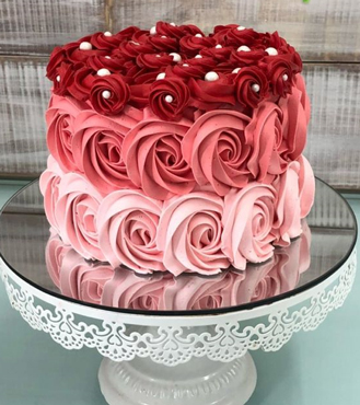 Rosy Valentien's Day Cake