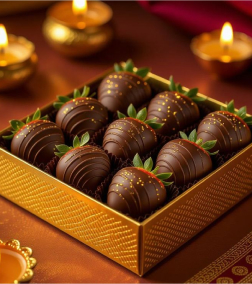 Royal Noir Dipped Strawberries