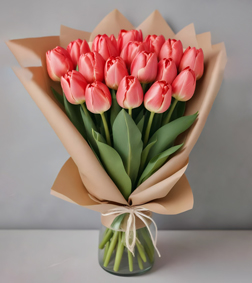Rustic Orange Tulips