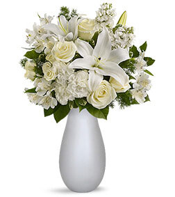Shimmering White Bouquet, Lillies