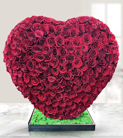 Sincerely Yours Heart Bouquet, Flowers