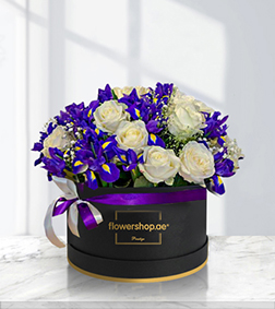 Splash of Blue and White Inspiration Bouquet, Luxury Collection