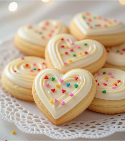 Sprinkle Hearts Cookies