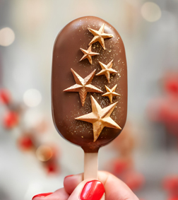 Starry Chocolate Cakesicles