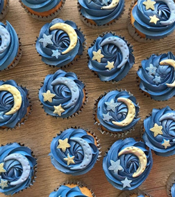 Starry Night Cupcake