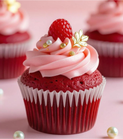 Strawberry Pearl Cupcakes