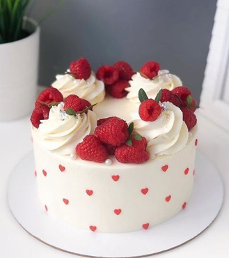 Strawberry Swirl Cake