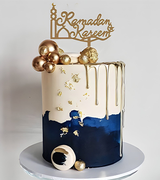 Striking Nightfall Ramadan Cake