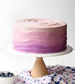 Stylish Purple Ombre Cake