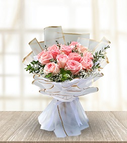 Subtle Love Rose Bouquet, Birthday