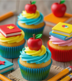 Sweet School Spirit Cupcakes