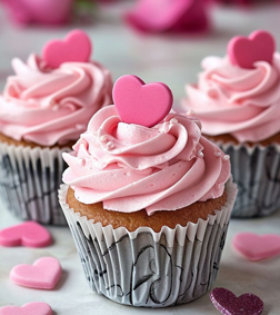 Sweetheart Swirl Cupcakes