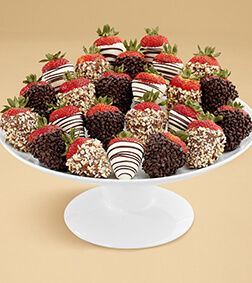 Nuts About Chocolate Covered Strawberries - Two Dozen, Boxes of Chocolate Covered Fruit