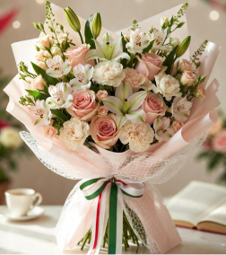 UAE Pastel Rose Bouquet