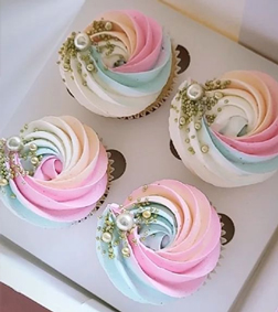Unicorn Swirl Cupcakes