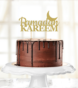 Chocolate Drip Ramadan Moon Cake