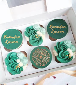 Gorgeous Green Ramadan  Cupcakes