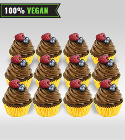 Vegan Chocolate Cupcakes - Dozen Cupcakes