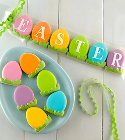 Vibrant Easter Egg Cookies