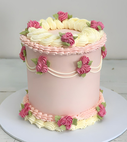 Victorian Pink Delight Cake