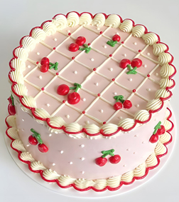 Vintage Cherry Cake