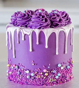 Violet Whimsy Cake, Mother's Day
