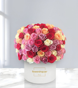 Vivacious Rose Hatbox