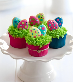 Vivid Egg Hunt Cupcakes