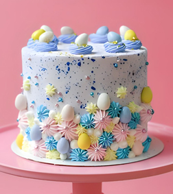 Whimsical Eggcellent Cake