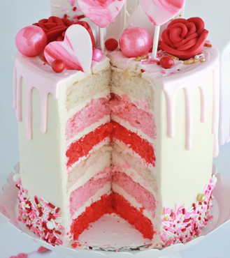 Whimsical Love Cake