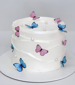 Whimsical Flutter Cake
