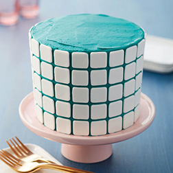 Teal Couture Cake