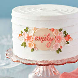 Elegant Floral Birthday Cake