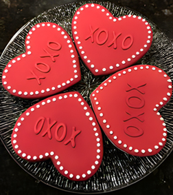 XOXO Valentine's Cookies