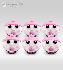 It's A Girl! Celebration Cupcakes - Half Dozen