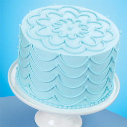 Stunning Strings Sky Blue Cake