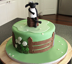 Lounging Sheep Cake