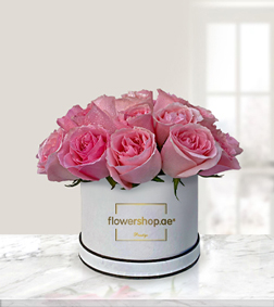 Pink Rose Surprise Hatbox