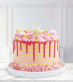 Classic Confetti Drip Cake