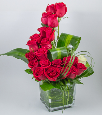 Red Roses Wave Bouquet