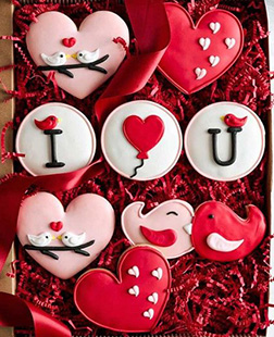 Lovebirds Valentine's Cookies