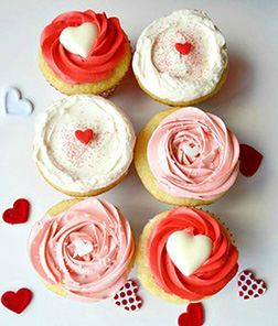 Lover's Roses Dozen Cupcakes